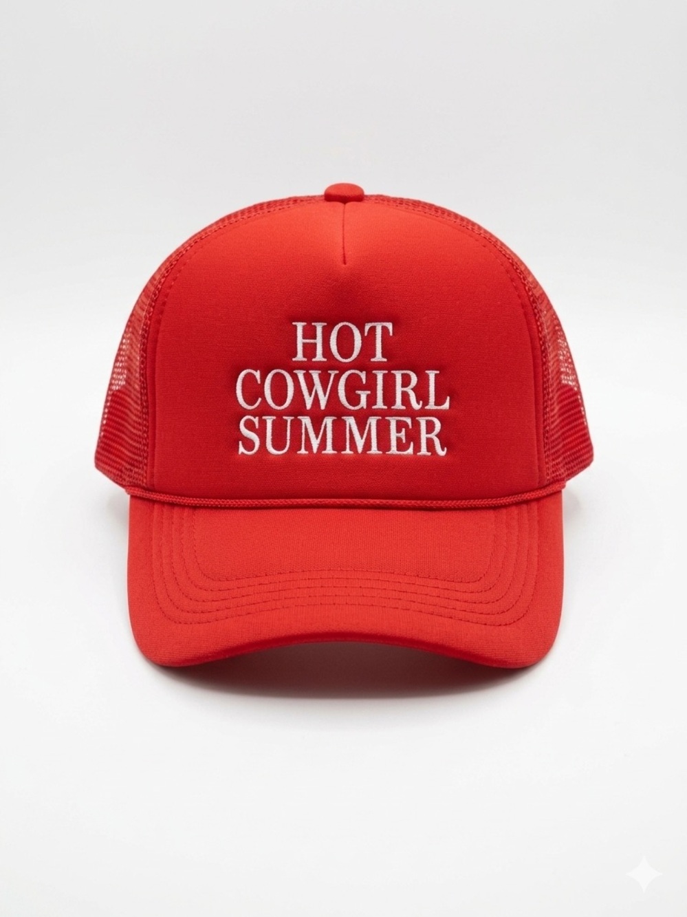 Red 'Hot Cowgirl Summer' Trucker Hat
